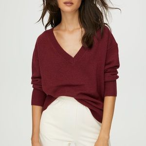 100% Pure Cashmere Maroon Sweater